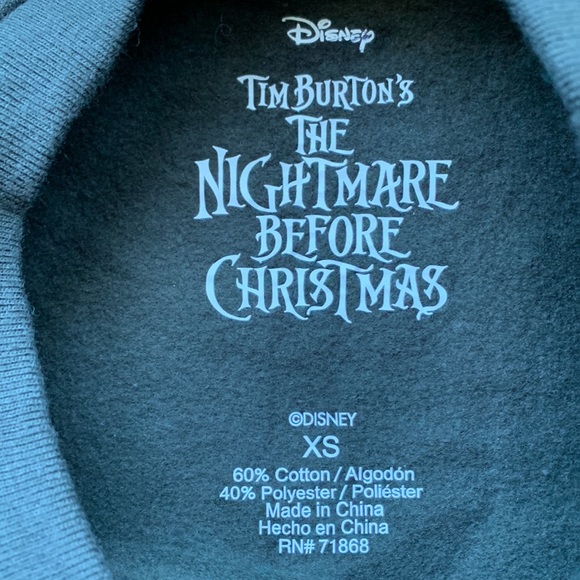 2/$15 Disney Nightmare Before Christmas Sally sweatshirt top - Picture 2 of 3